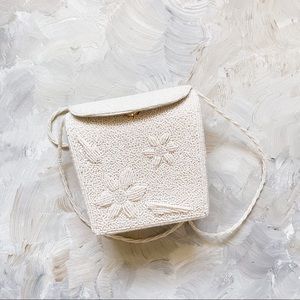 Vintage Beaded Crossbody Bag